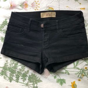 Hollister Black Denim Shorts
